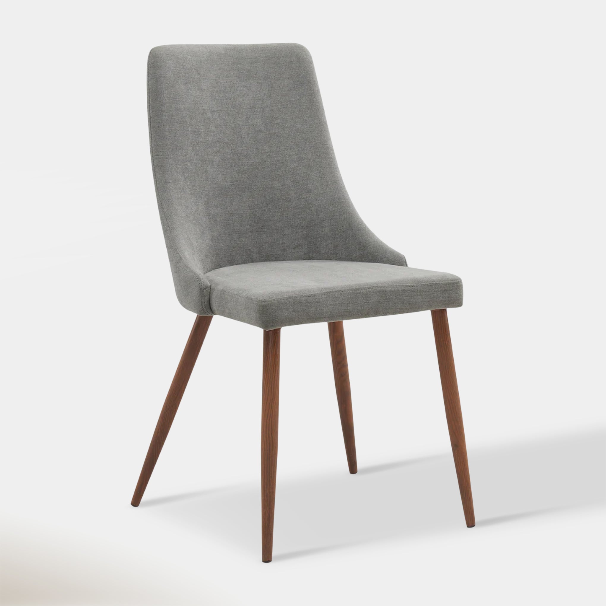 Beau Dining Chair - Grey & Walnut | Hoft Home