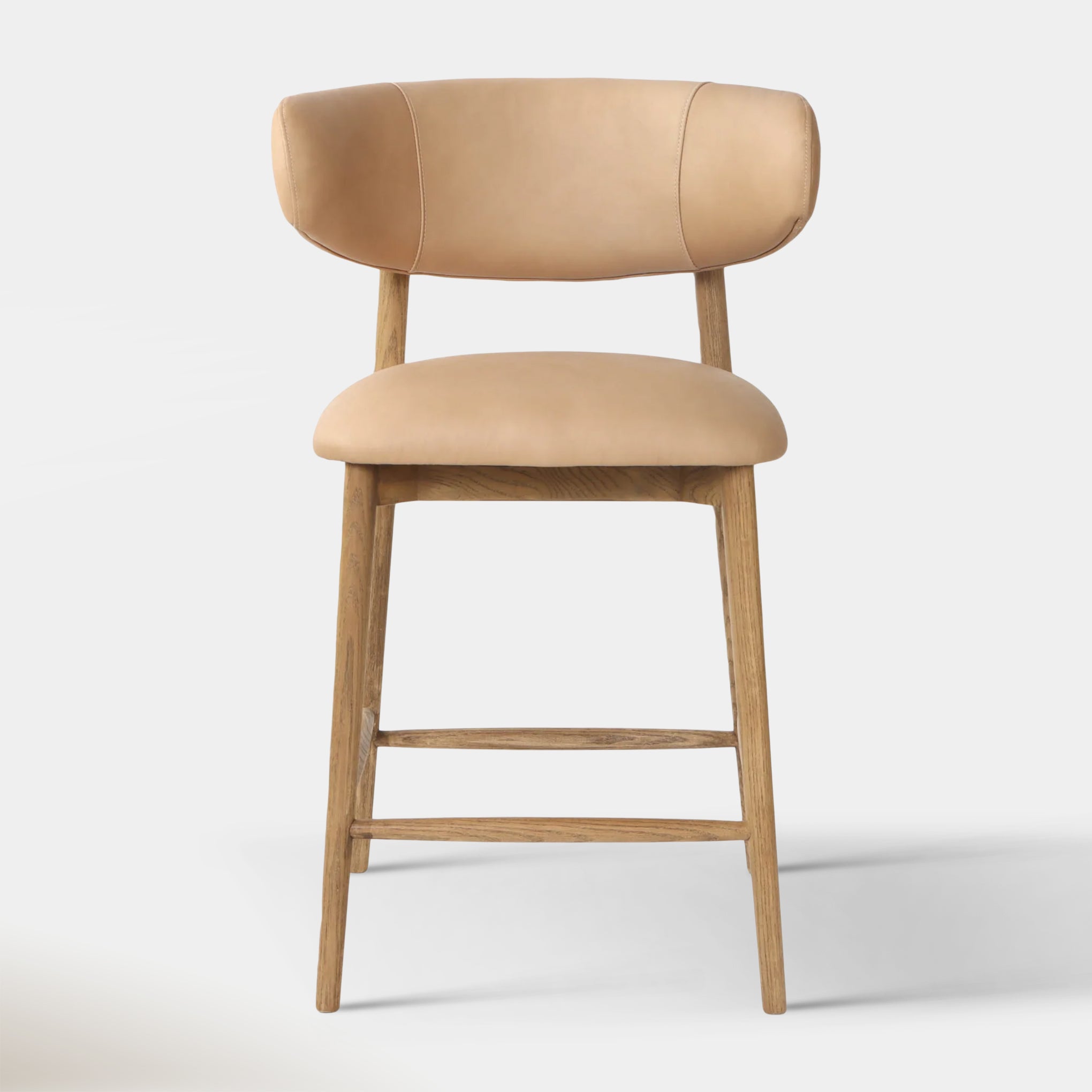 Liam Counter Stool - Tan Leather