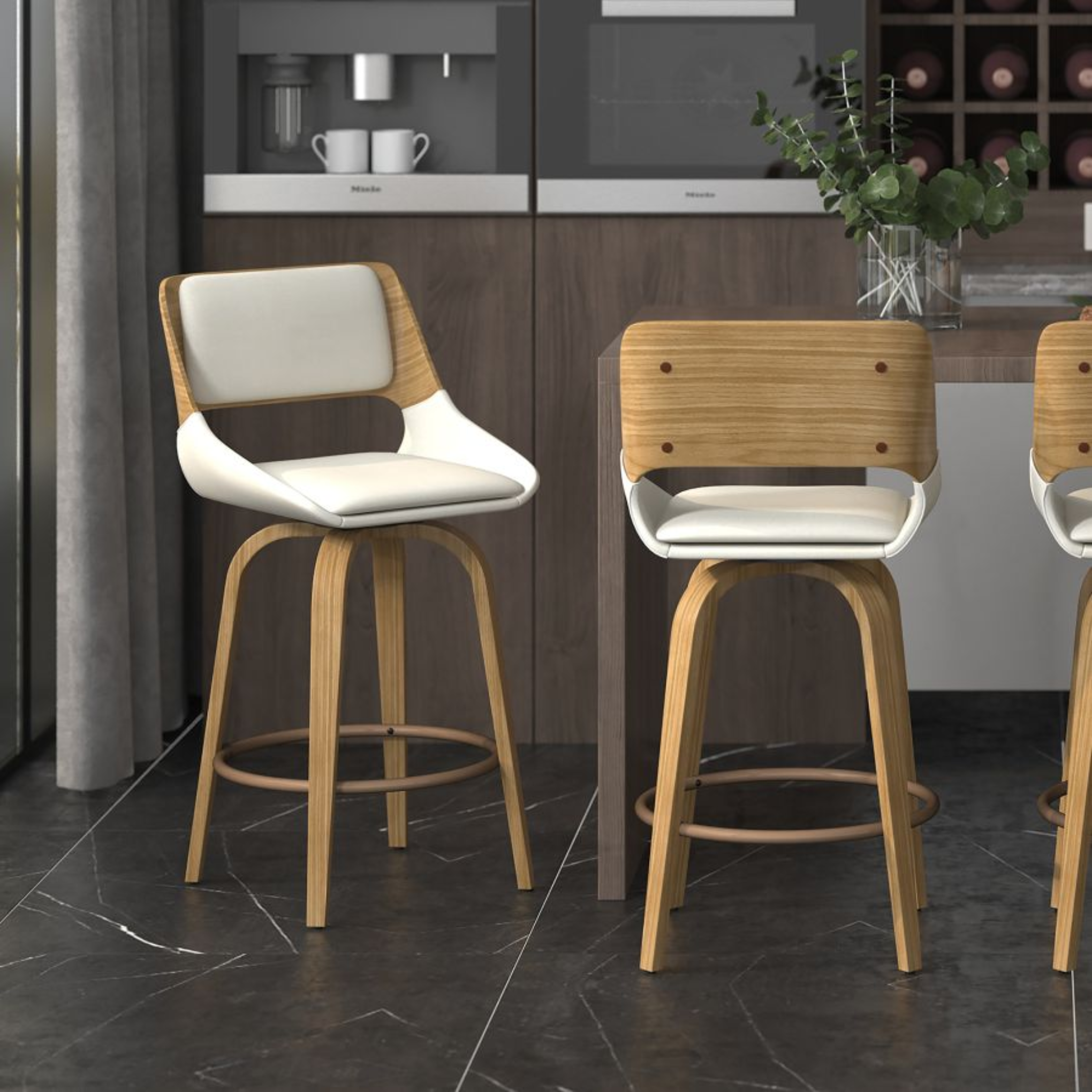 Carter Counter Stool - Beige | Hoft Home