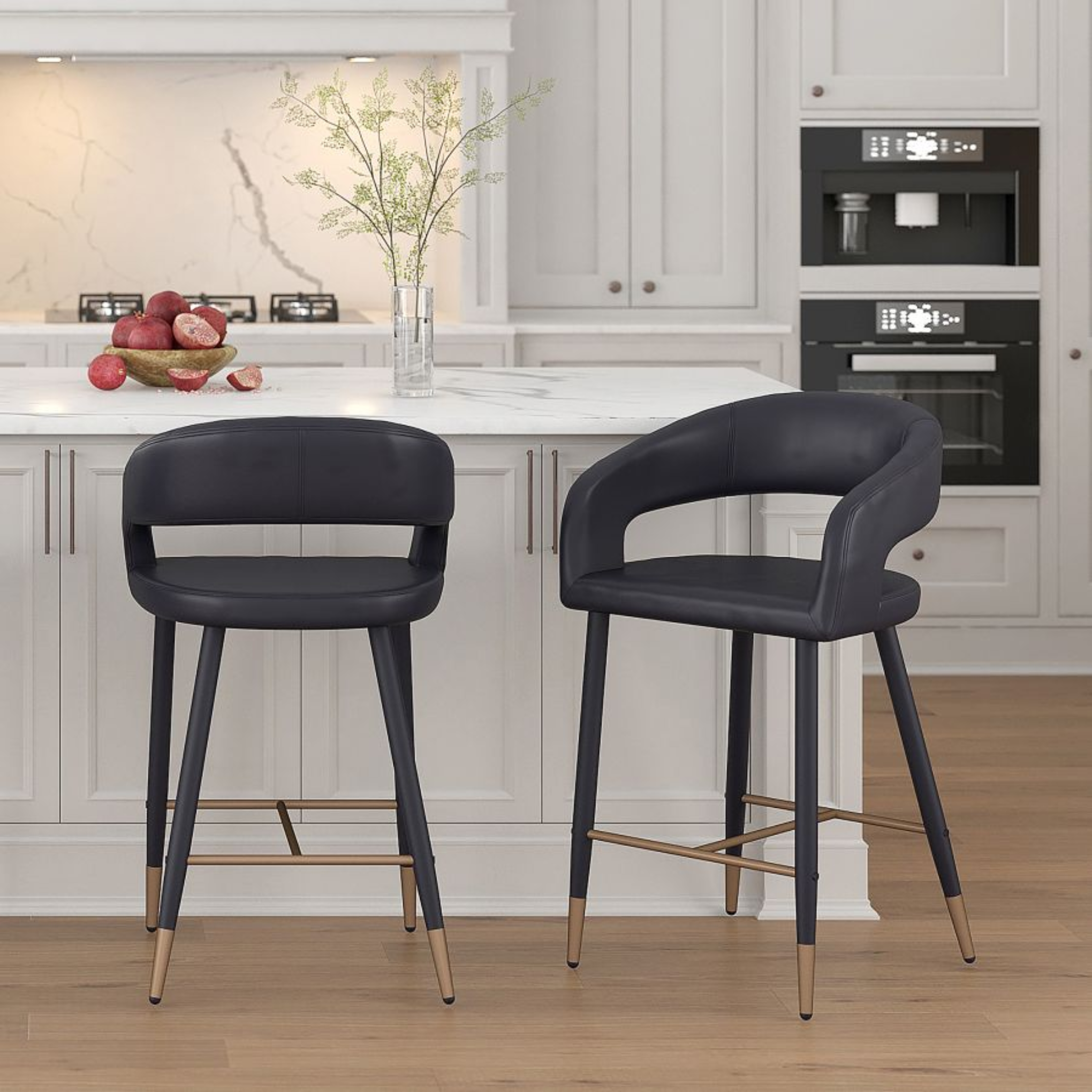 Mikah Counter Stool - Black | Hoft Home