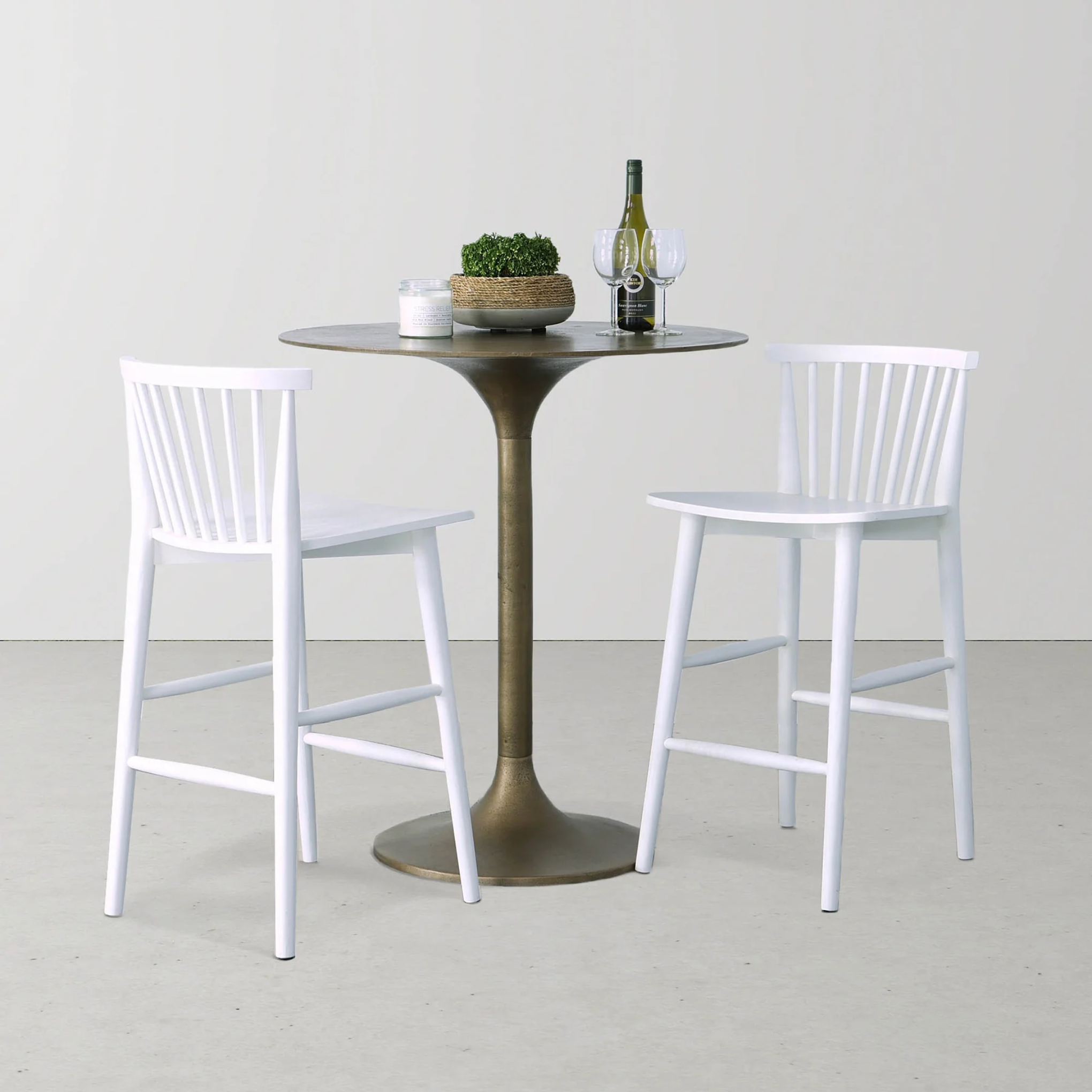 Kyler Counter Stool - White | Hoft Home