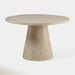 Alysia Round Pedestal Dining Table - Ivory | Hoft Home