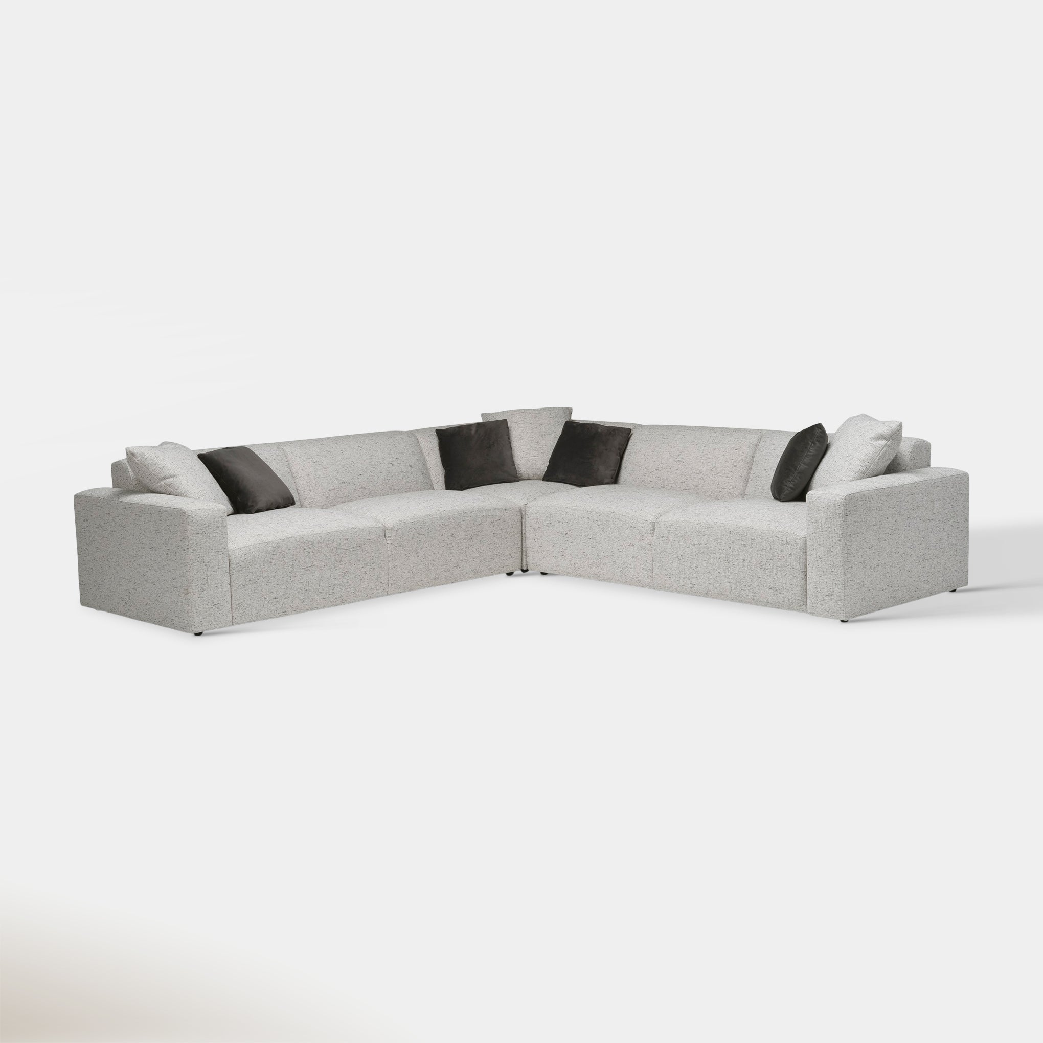 Milano Sectional - Feather Grey | Hoft Home