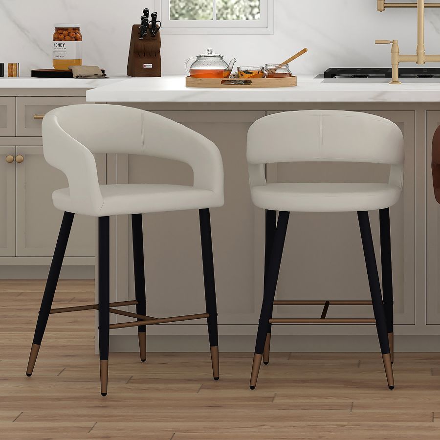 Mikah Counter Stool - Cream