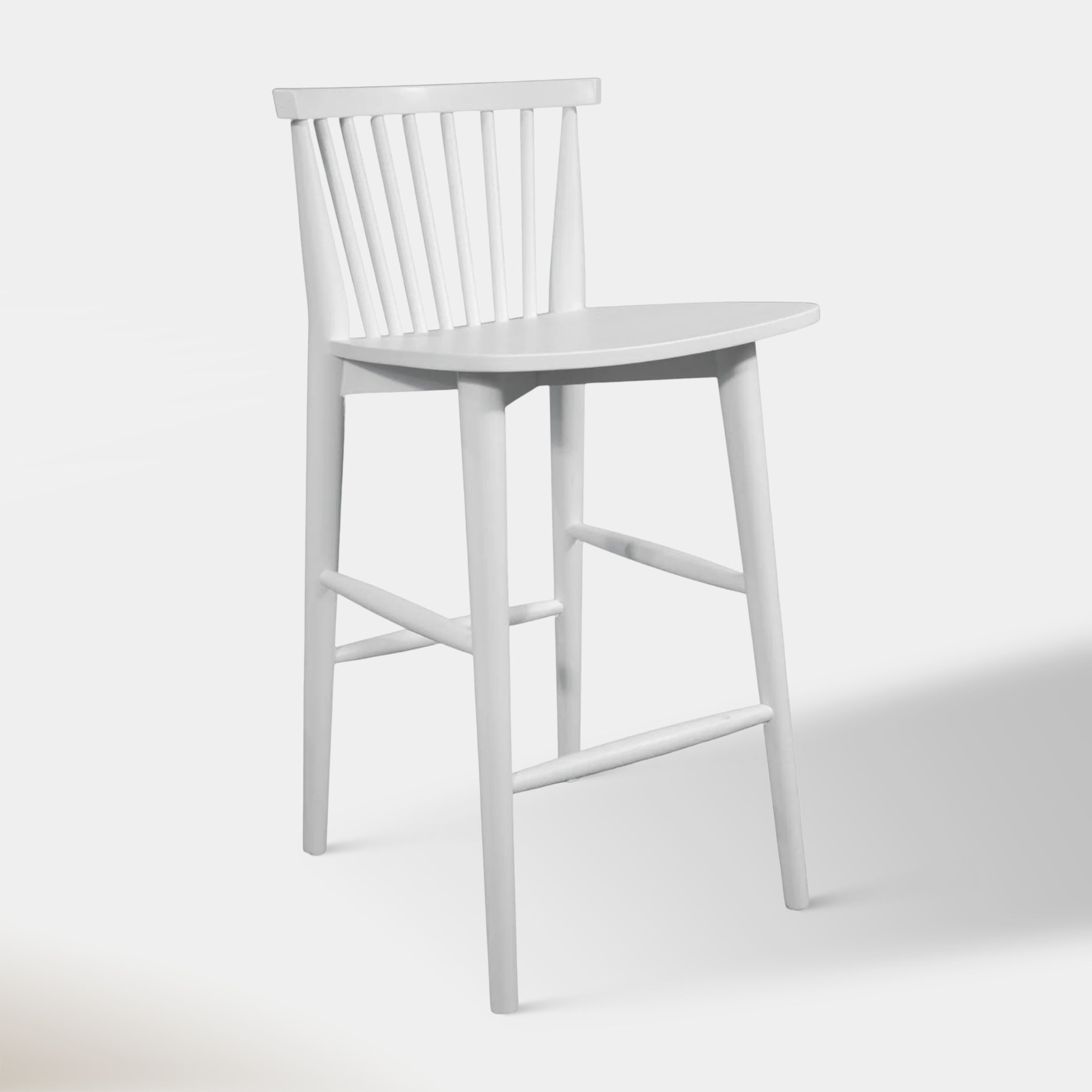 Kyler Counter Stool - White | Hoft Home