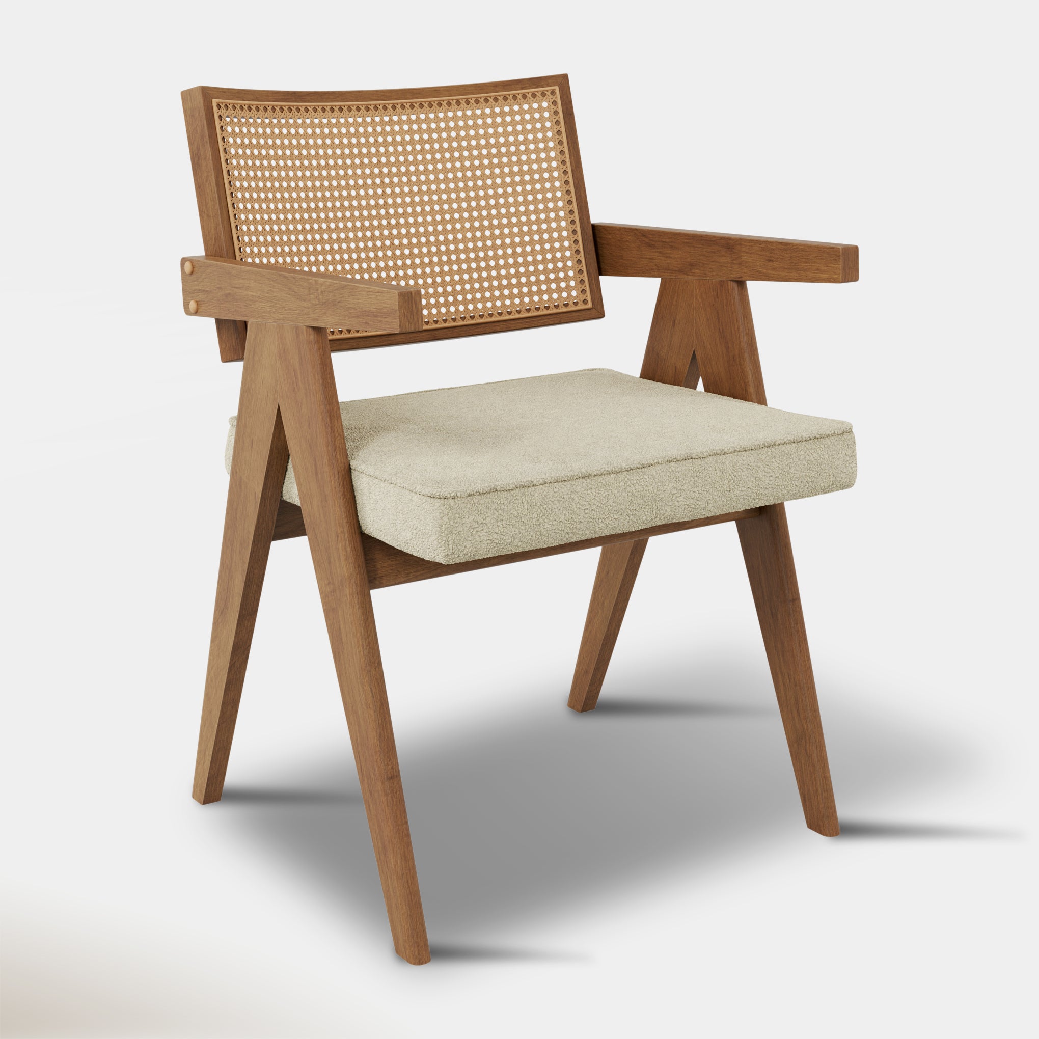 Augustine Dining Chair - Cream & Cocoa