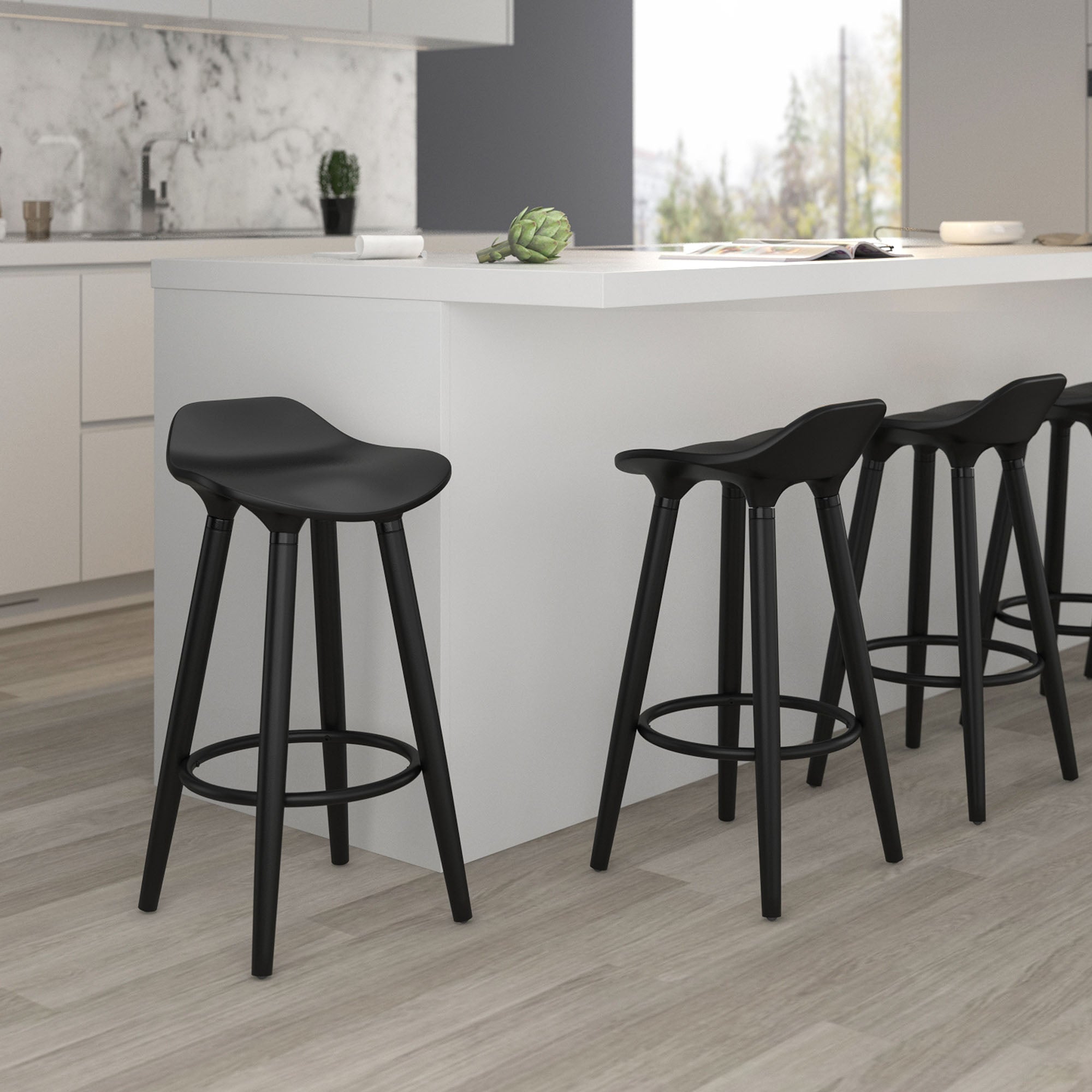 Anco Counter Stool - Black | Hoft Home