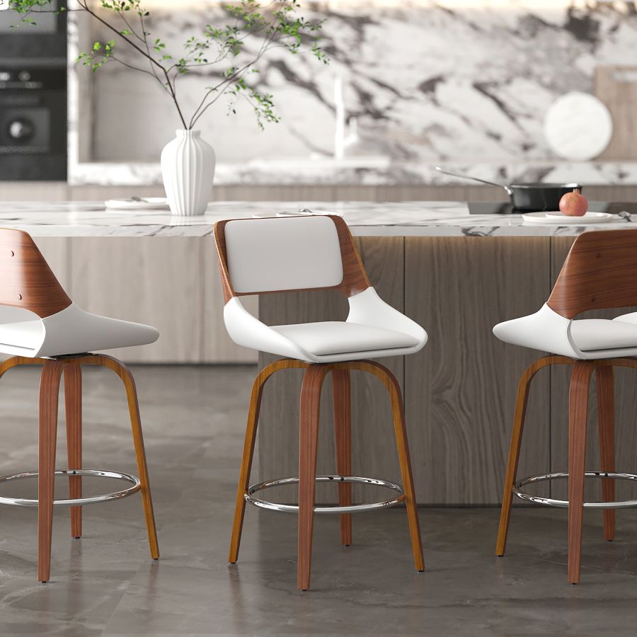 Carter Counter Stool - White | Hoft Home